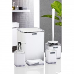 Square Bathroom Set (5 Pcs) - White