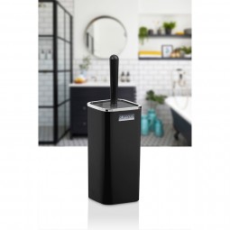 Square Toilet Brush & Holder Chrome