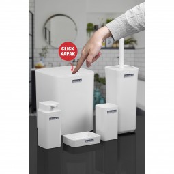Square Bathroom Set (5 Pcs) - White