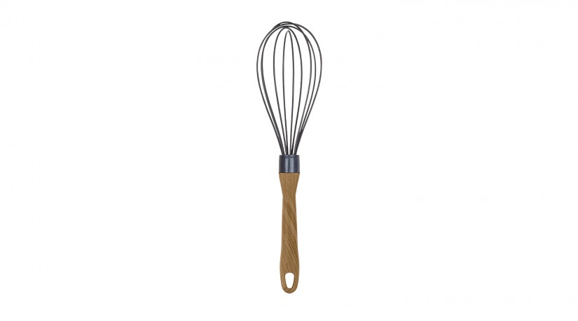 Wooden Silicone Egg Beater (26) cm