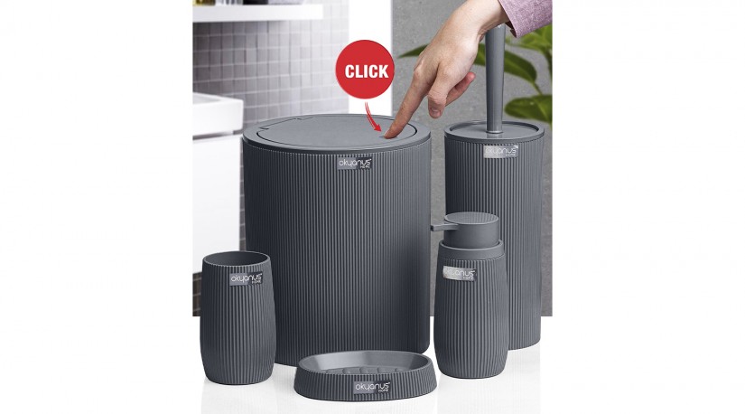 Bella Bathroom Set (5 Pcs) - Anthracite