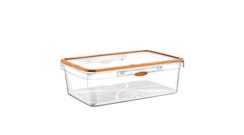 Rectangular Smart Unlock Storage No: 3 (1600 ml) Orange