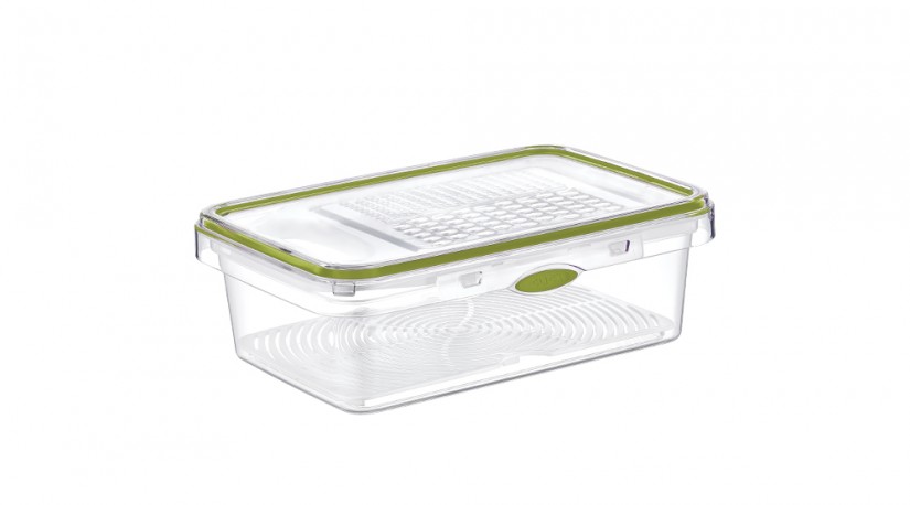 Smart Click Storage Container With Grater (1600 ml) Green