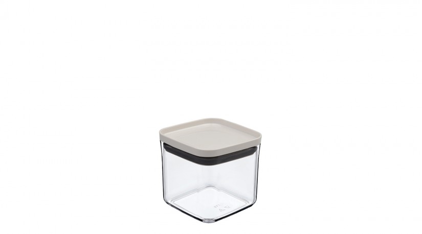 Square Suction  Storage Jar - Colorful Lid (700 ml)