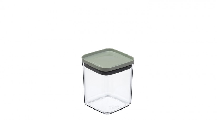 Square Suction  Storage Jar - Colorful Lid (900 ml)