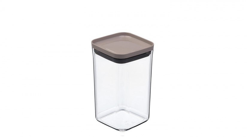 Square Storage Jar - Colorful Lid (1200 ml)