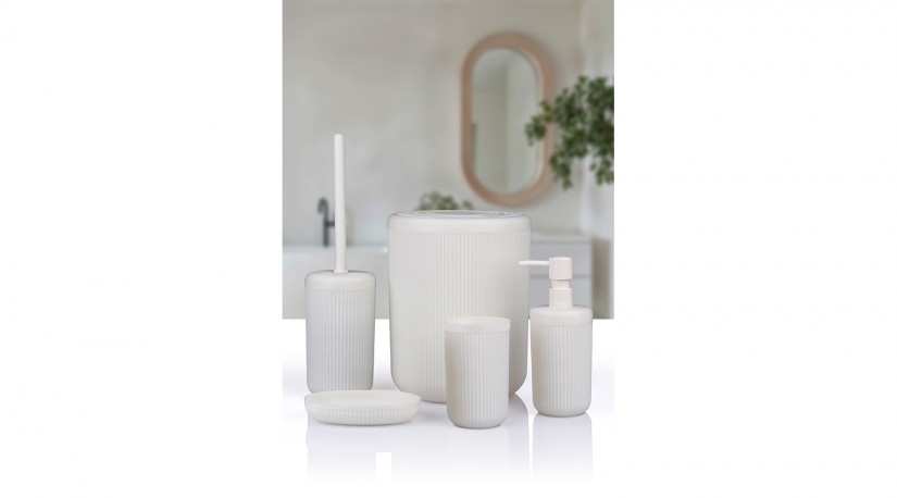 Linea Bathroom Set (5 pcs) / White