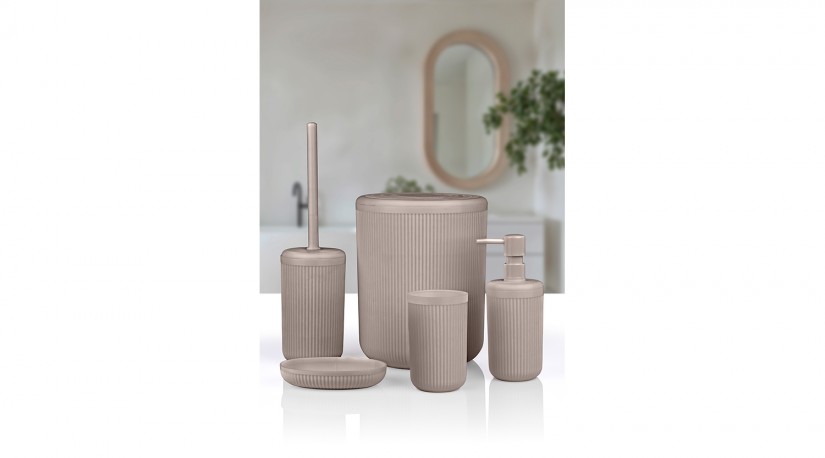 Linea Bathroom Set (5 pcs) / Brown