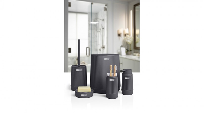 Nida Bathroom Set (5 pcs) / Anthracite