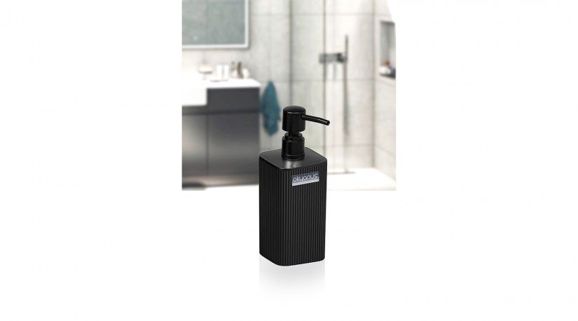 Mina Striped Square  Soap Dispenser