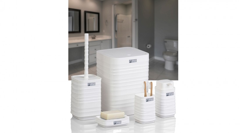 Luna 5 PCS Bathroom Set / White