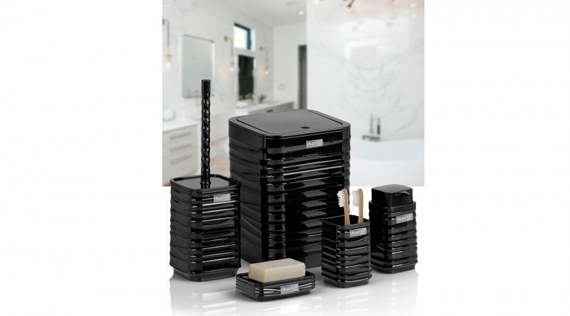 Luna 5 PCS Bathroom Set / Black