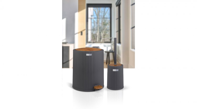 Coliseum 2 Pcs Bathroom Set - Wood