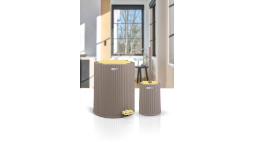Coliseum 2 Pcs Bathroom Set - Gold