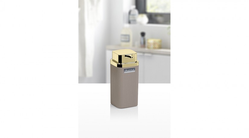 Striped Soap Dispenser - Gold