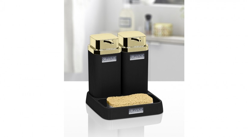 Stella Twins Soap Dispenser Gold - Black