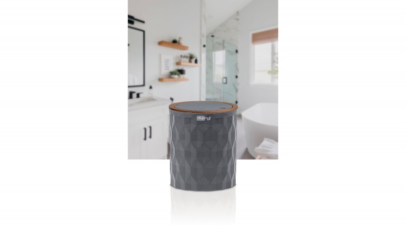 Diamond Trash Can - Wooden