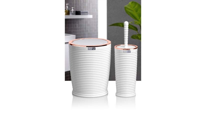Elegance Bathroom Set (2 Pcs) - Rose