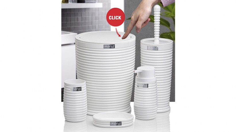 Elegance Bathroom Set (5 Pcs) - White