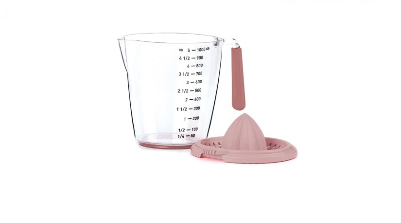 Citrus Squeezer & Measurement Bowl (1000 ml) Powder Pink