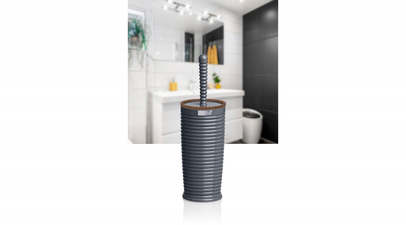 Elegance Toilet Brush & Holder - Wooden