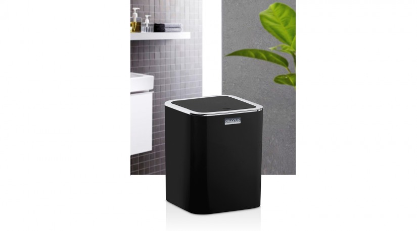 Square Trash Can Chrome