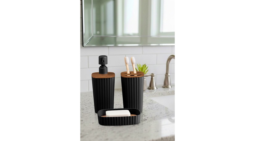 Safir Bathroom Set 3 Pcs / Wooden