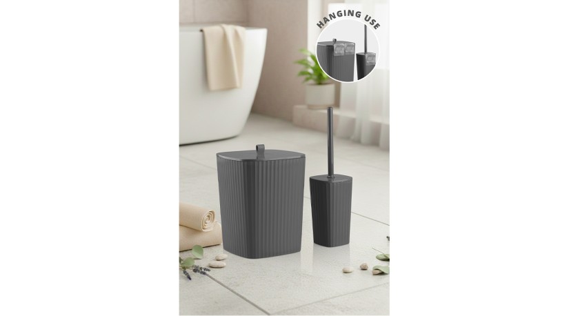 Safir Bathroom Set 2 Pcs  / Anthracite