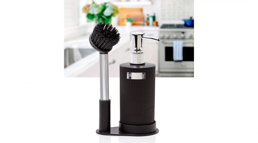 Brushed Soap Dispenser Black