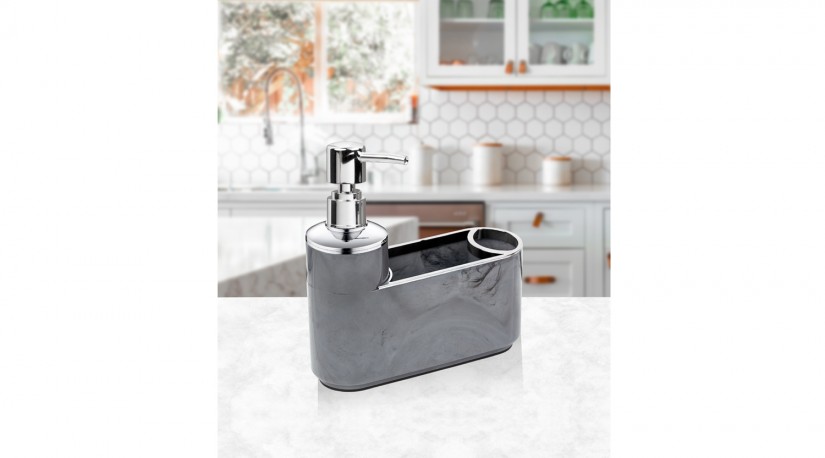 Marble Soap Dispenser & Sink Organizer 3 Pcs