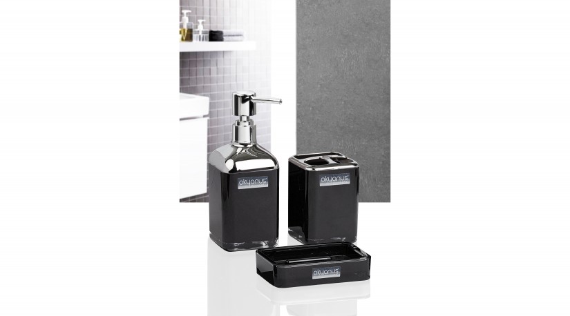 Double Layer 3 Pcs Bathroom Set Chrome