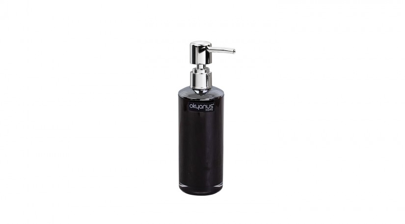 Double Layer Chrome Round Soap Dispenser (210 ml)