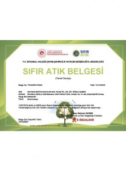 SIFIR ATIK BELGESİ