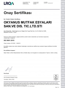 ISO 9001/2015 SERTİFİKASI