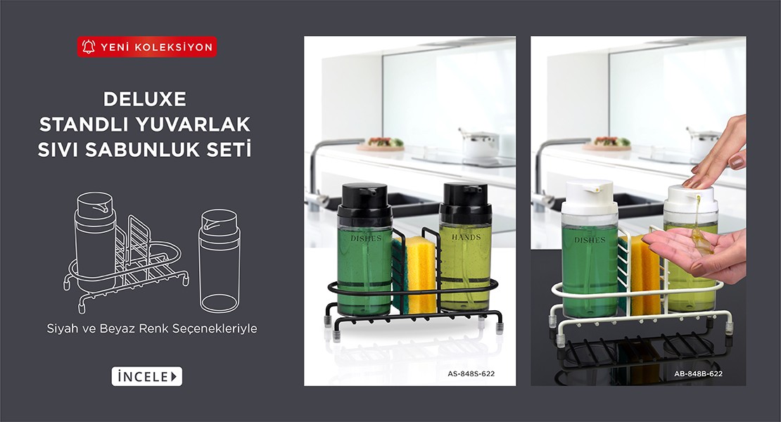 DELUXE SIVI SABUNLUK KARE YUVARLAK