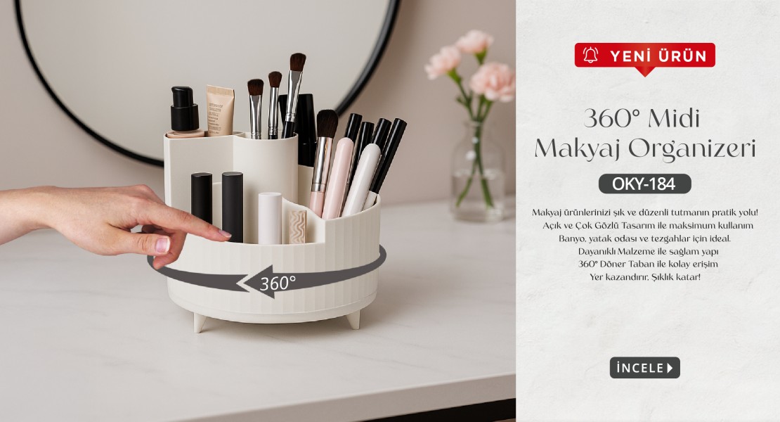 360° Midi Makyaj Organizeri
