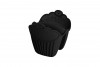 Silikon Tepsi Tutacağı Cup Cake Siyah