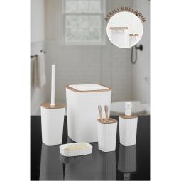 Safir 5'Li Banyo Seti / Due / Beyaz