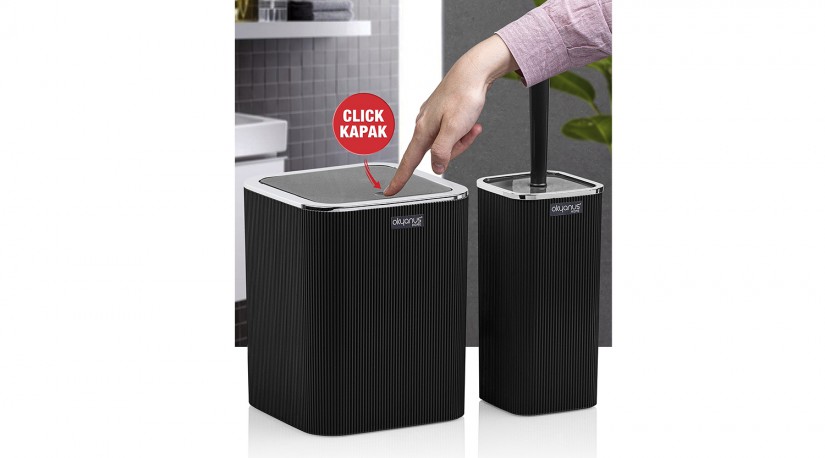 Stella 2’li Banyo Seti Krom - Siyah