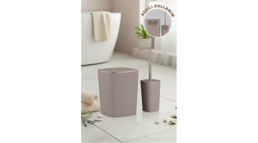 Safir 2'Li Banyo Seti  / Kahverengi
