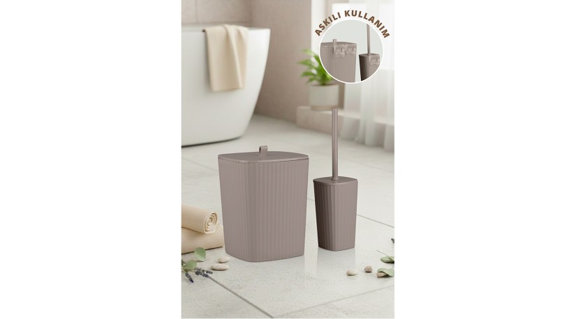 Safir 2'Li Banyo Seti  / Kahverengi